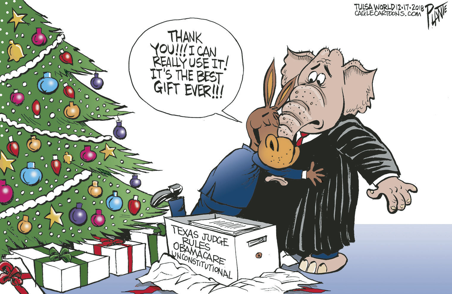 Bruce Plante Cartoon: Obamacare ruling
